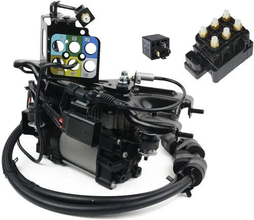 Miniatura 4 de Compresor de suspensión de aire 949-300 con bloque de válvula y recambio de relé para Jeep Grand Cherokee 68041137AF, 68204730AB, 68087233AA