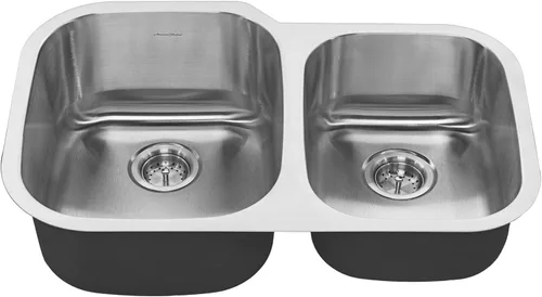 American Standard 18CR.9322100S.075 Portsmouth - Fregadero de cocina con doble tazón, 32 x 21 pulgadas, acero inoxidable