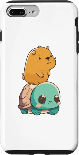 Miniatura 9 de Funda para iPhone 15 con diseño de tortuga y conejillo de indias para hombres, mujeres y niños