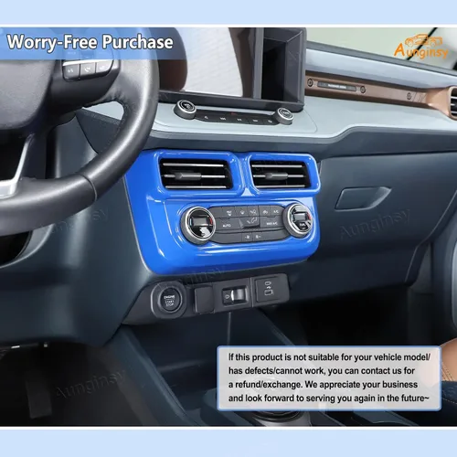 Miniatura 6 de Aunginsy Cubierta de salida de aire para consola central, compatible con Ford Maverick 2022-2024, control central de automóvil, panel de interruptor