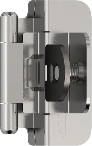 Miniatura 26 de Amerock Bisagra de gabinete doble desmontable Bisagra insertada de 3/8 pulgadas (10 mm) Bronce frotado con aceite Juego de 2 Bisagra