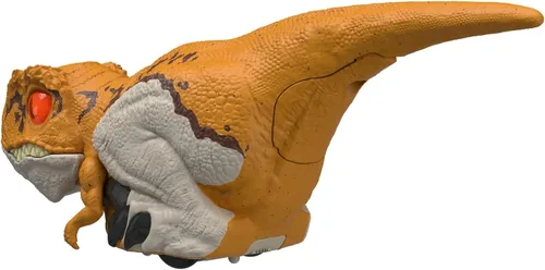 Miniatura 4 de Mattel Jurassic World Dominion - Juguete de dinosaurio sin enjaular, con movimiento y sonido controlados por clicker, rastreador de clics