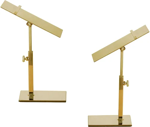 Soporte elevador de zapatos de metal dorado, soporte elevador de acero inoxidable para zapatos, soporte elevador para joyas, estante elevador, juego