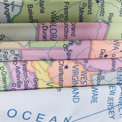Miniatura 6 de TOMOZ Tapiz de mapa de Estados Unidos, tapices de mapas de Estados Unidos para profesores y estudiantes, tapiz educativo para colgar en pared