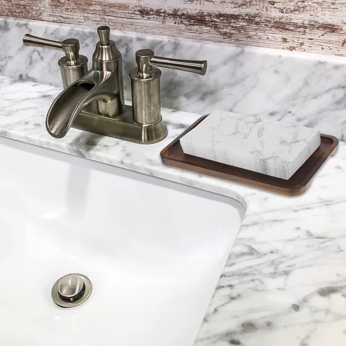Miniatura 4 de Zonon 50 toallas desechables de mármol blanco, servilletas de papel para baño, toallas de mano decorativas, servilletas de cena de bebidas de 3