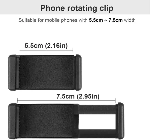 Miniatura 4 de Mr.Power Soporte para guitarra y bajo con auriculares para transmisión en vivo, clip compatible con iPhone, compatible con teléfonos inteligentes