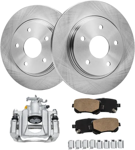 Miniatura 29 de Detroit Axle - Rotores de freno para Chrysler 200 2015 2016 2017, Rotores de freno de disco de reemplazo: 12.01" pulgadas delantero y 10.95