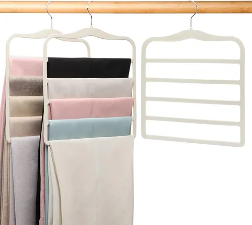 Perchas para pantalones que ahorran espacio, organización y almacenamiento para dormitorios, artículos esenciales para estudiantes universitarios,