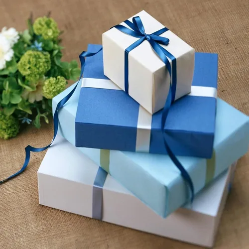 Miniatura 7 de Cinta de satén de poliéster azul de 3/8 pulgadas para envolver regalos, cinta de tela de alta densidad de 100 yardas para bodas, envoltura