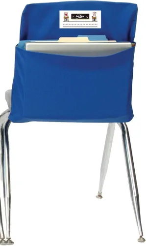 Seat Sack Bolsillo de Almacenamiento Grande para Silla de 17", Azul - Perfecto Organizador de Bolsillo Sobre la Silla para Sillas y Escritorios de