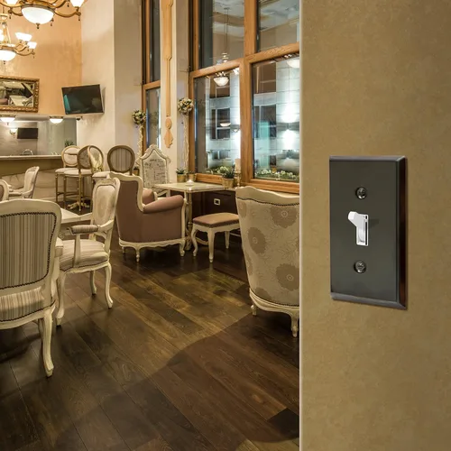 Miniatura 80 de ENERLITES Placa de Pared Metálica para Interruptor de Luz de Palanca, Acero Inoxidable 201, Resistente a la Corrosión, Tamaño Estándar 1-Gang 4.50