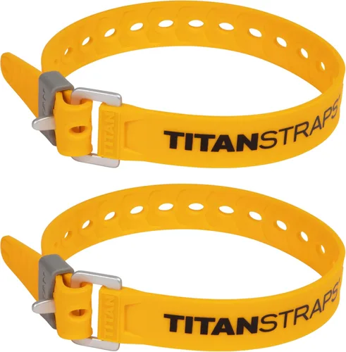 Miniatura 9 de Titan Utility Straps - Correas de tensión fáciles de usar y fiables para asegurar bicicletas y motocicletas, esquís, mangueras de jardín, Verde lima