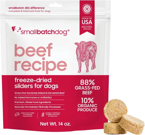 Miniatura 15 de smallbatch Pets - Alimento crudo liofilizado para perros, receta de pavo, 25 onzas, alimento orgánico para perros con alto contenido de proteínas