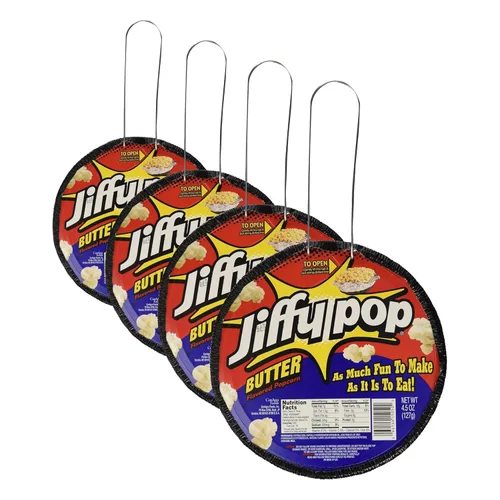 Miniatura 2 de JIFFY POP Palomitas de maíz con sabor a mantequilla, sartén para hacer palomitas en la estufa, 4.5 oz.