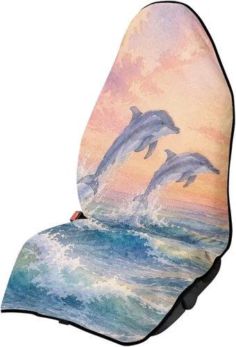 Miniatura 41 de Fundas de Asiento de Coche con Diseño de Sudadera de Girasol y Bandera Estadounidense para Coche, Camión, SUVs, Protector de Asiento Impermeable
