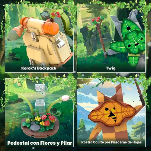 Miniatura 3 de CinamixBrax Koroks Juego de Construcción, 5 Juegos de Bloques de Construcción de Personajes para Fanáticos de BOTW, Lindas Figuras de Acción