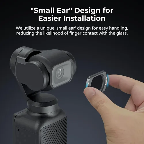 Miniatura 2 de SMALLRIG Juego de filtros magnéticos ND para DJI Osmo Pocket 4/3, incluye ND8, ND64, ND256 filtro multicapa y protector de pantalla, accesorios