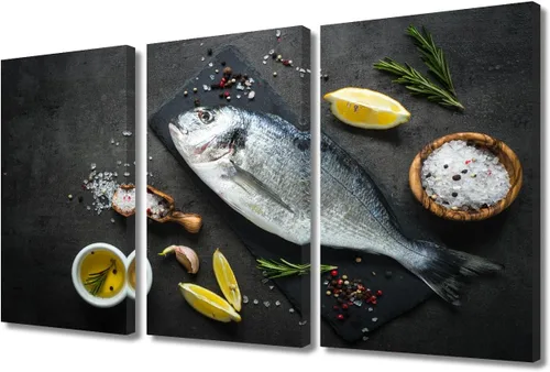 Miniatura 27 de Arte de pared con frutas y verduras, surtido de frutas y verduras frescas, lienzo, pósteres de pintura de frutas y verduras, decoración de pared, 3