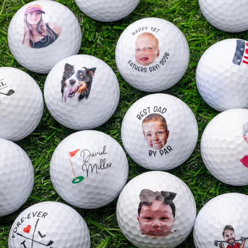 Miniatura 2 de Pelotas de golf personalizadas de With Love From Julie para hombres - Bolas de golf personalizadas - Regalos personalizados de bolas de golf