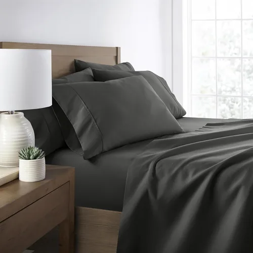 Miniatura 26 de ienjoy Home Linen Market - Juego de sábanas de 6 piezas, color rubor, tamaño King Blush