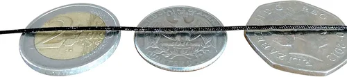 Miniatura 4 de Cordón de nailon de 0.039 pulgadas (0.039 in), multiuso, extra fuerte, hilo trenzado, joyería, collar, pulsera, hacer cuerdas, manualidades, Negro