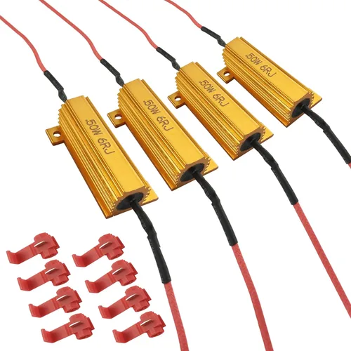 iBrightstar resistencias de carga 50W 6ohm, para corregir el código de error de la señal de giro intermitente de la bombilla LED súper rápido