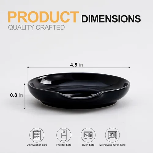 Miniatura 2 de Soporte de cuchara de cerámica para la parte superior de la estufa, soporte grande para utensilios de cocina para encimera de cocina, espátula