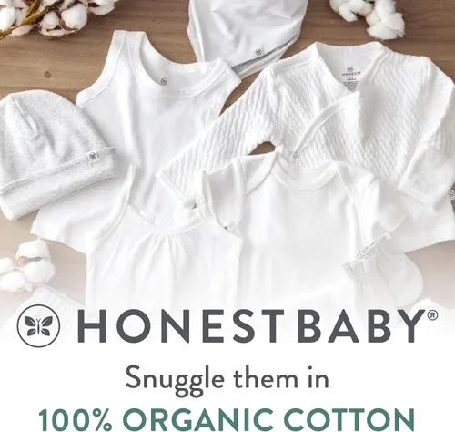 Miniatura 7 de HonestBaby Paquete de 2 sábanas de cuna de algodón orgánico, color blanco, talla única 2 Pack - blanco