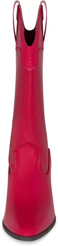 Miniatura 4 de ONYX - Botas de tacón alto para mujer, con tacón apilado, punta puntiaguda, media pantorrilla