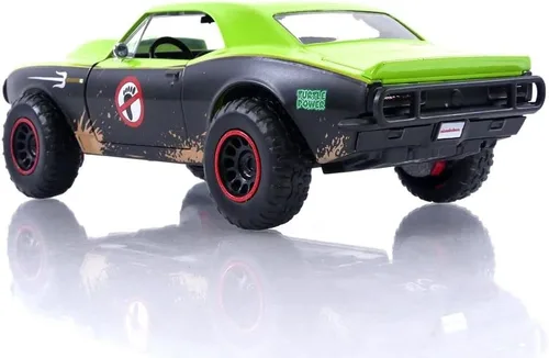 Miniatura 4 de Teenage Mutant Ninja Turtles 1:24 1967 Chevy Camaro - Coche fundido a presión y figura de Rafael de 2.75 pulgadas, juguetes para niños y adultos