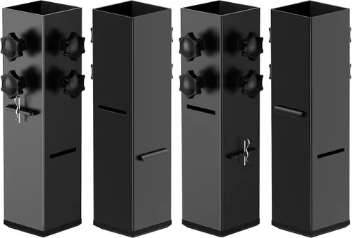 Elevadores de cama de acero al carbono de grado superior 2025 de 2.3 pulgadas de diámetro, altura ajustable (3.2 o 5.1 pulgadas), elevadores de cama