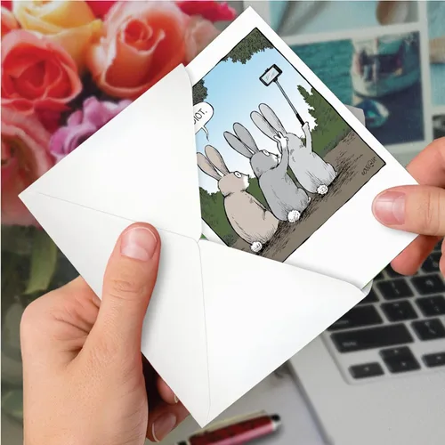 Miniatura 6 de NobleWorks - 1 tarjeta de cumpleaños humorística con sobre - Caricaturas divertidas para saludos de cumpleaños, tarjeta de celebración - Selfies