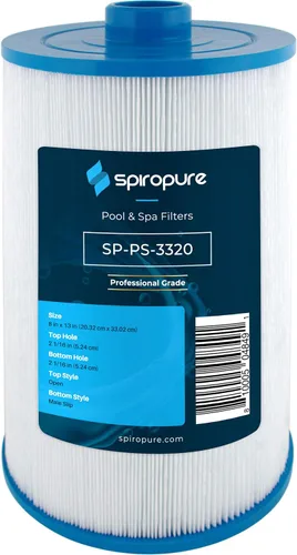 SpiroPure Reemplazo para Unicel C-8475 Pleatco PCS75N Filbur FC-3320 Coleman Maax Spas 100594 Cartucho de repuesto para filtro de piscina de