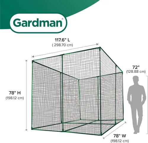 Miniatura 3 de Gardman 7662 Jaula de frutas grande, 118 pulgadas de largo x 79 pulgadas de ancho x 79 pulgadas de alto
