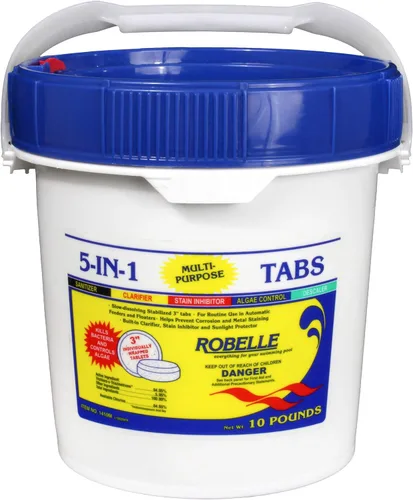 Miniatura 8 de Robelle tabletas de cloro multipropósito 5 en 1 de 3"., Blanco
