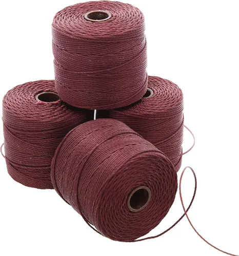 Miniatura 79 de The Beadsmith S-Lon Cordón para Cuentas – Cordón de Nylon Torcido de 0.5 mm para Ensartar, Paquete de 4, Mezcla de Neutrales Fríos, TEX210, 77
