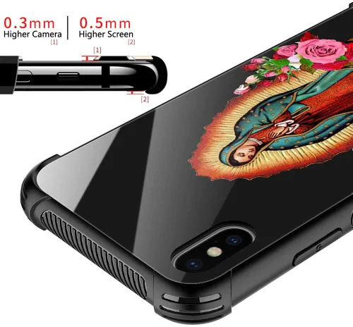 Miniatura 2 de CARLOCA Funda compatible con iPhone XR, diseño gráfico de Flower Lady para iPhone XR para niñas y niños, diseño gráfico a prueba de golpes, dama