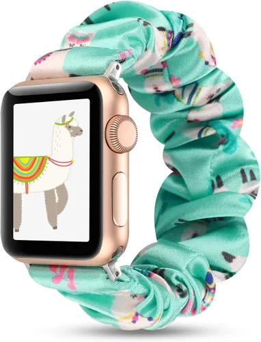 Correas para mujer compatibles con Apple Watch Band de 1.5, 1.57, 1.65 y 1.73 pulgadas, lindo diseño estampado, pulseras de repuesto para iWatch