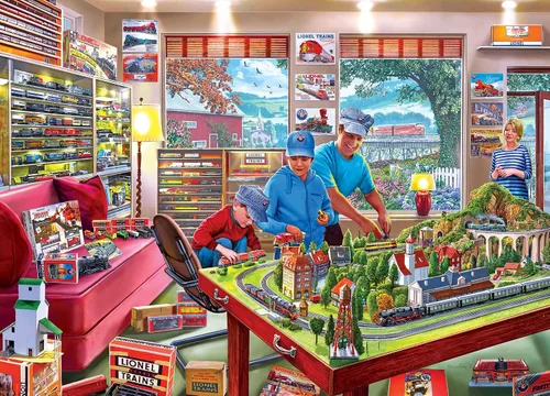 Miniatura 2 de MasterPieces Rompecabezas de 1000 piezas para adultos, familia o jóvenes - The Boy's Playroom - 19.25"x26.75