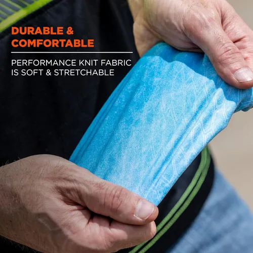 Miniatura 3 de Ergodyne Par de mangas de protección solar unisex para adultos Azul