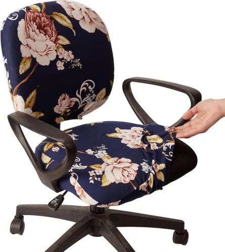 Miniatura 35 de Melaluxe Funda para silla de oficina de computadora, funda universal protectora y elástica para silla giratoria elástica Totam