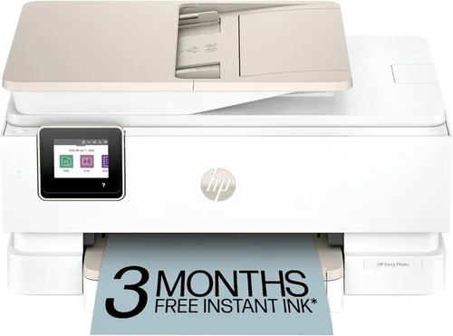 HP Envy Photo 7975 Impresora fotográfica inalámbrica de inyección de tinta a color, imprimir, escanear, copiar, fácil configuración, impresión