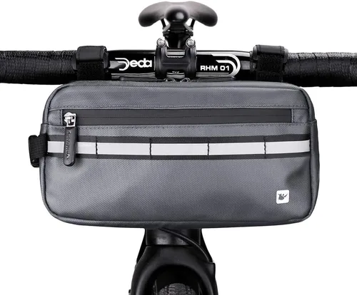 Miniatura 8 de Rhinowalk Bolsa de Bicicleta Impermeable, Bolsa de Manillar de Bicicleta, Bolsa de Cesta Frontal de Bicicleta, Bolsa de Hombro, Bolsa de Cintura