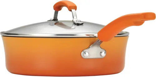 Miniatura 4 de Rachael Ray Juego de utensilios de cocina antiadherentes de esmalte duro, 14 piezas - Rojo