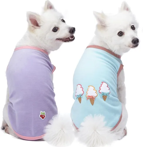 Miniatura 26 de Blueberry Pet My Little Princess - Vestido de tul para perro, color rosa bebé con delicada flor, longitud de espalda de 14 pulgadas, paquete de 1