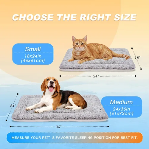 Miniatura 8 de Tapete refrescante para perros, cama autocalentable para gatos, cama reversible cálida y refrescante, almohadilla cálida para gatos de invierno