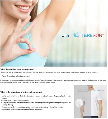 Miniatura 6 de Tereson Spray antitranspirante clínico Strength 1.69 Fl Oz Dermatológicamente probado - Tratamiento de hiperhidrosis
