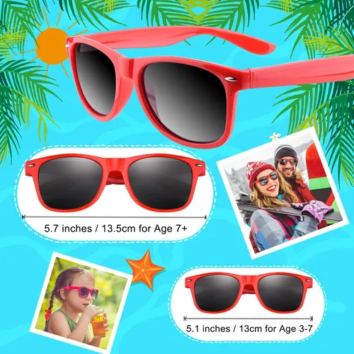 Miniatura 3 de Morcheiong Paquete de 12 lentes de sol de fiesta a granel para cumpleaños, fiesta de verano, bolsas de regalo, regalos