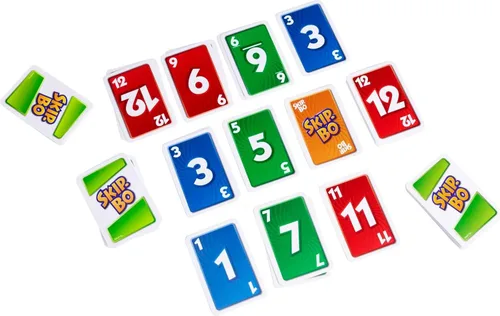 Miniatura 3 de Mattel Games Skip-Bo - Juego de cartas en lata de almacenamiento y viaje para niños, adultos y familias, baraja accesible para daltónicos para 2 a 6