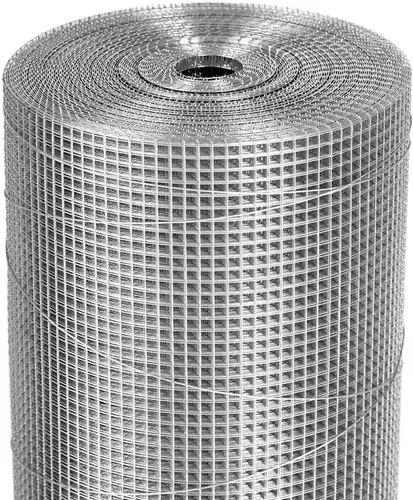 Hardware Cloth 1/4 de pulgada, 24 x 100 pies, calibre 23, galvanizado en caliente después de la soldadura, alambre de pollo, valla de alambre de